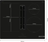 Preview: BOSCH PVS611B16E Serie 4 Kochfeld mit Dunstabzug (Induktion) 60 cm Rahmenlos aufliegend
